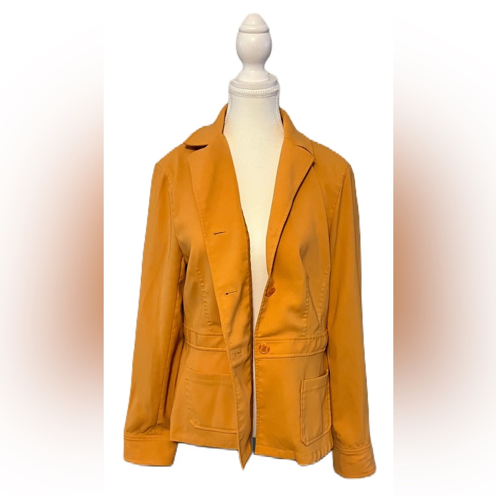 Yansi Fugel Orange Jacket Women’s SZ 14